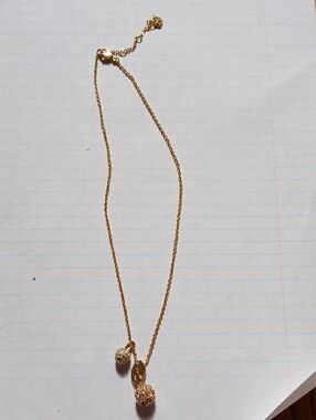 Swarovski Gold-Tone Double Drop Pendant Necklace